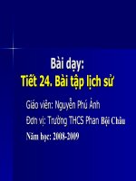 tiết 24, bài tập lich sử