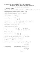 LTĐH Chuyên đề: Hình Học Không Gian