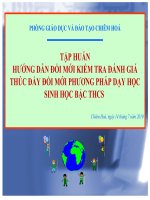 Đổi mới công tác KTĐG theo chuẩn KTKN