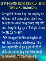Quan điểm mới trong biên soạn chương trình và sách giáo khoa