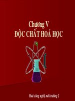 Hóa Công nghệ và môi trường II- Chương I