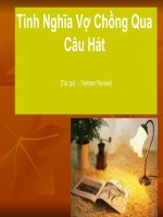 Tình nghĩa vợ chồng qua câu hò, tiếng hát dân gian