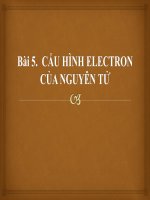 Bài 5. Cấu hình electron nguyên tử