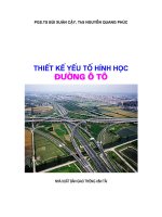 Thiết kế yếu tố hình học đường ô tô