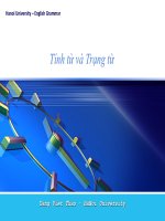 Tính từ, trạng từ