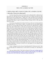 TÀI LIỆU MÔN LUẬT LAO ĐỘNG CHƯƠNG 5  THỎA ƯỚC LAO ĐỘNG TẬP THỂ