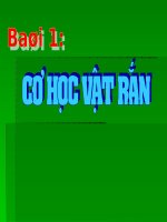 Bài 1: Cơ học vật rắn
