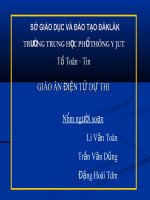 TÍCH VÔ HƯỚNG CỦA HAI VECTO