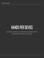 Hands Per Design: An Aprroach To Optimize Web Content Delivery And Interaction