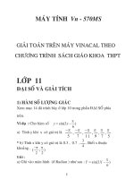 Tài liệu giải Toán trên Máy tính cầm tay cho học sinh lớp 11