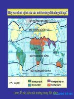 BÀI 19 - MÔI TRƯỜNG HOANG MẠC