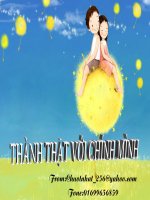 Thanh that voi chinh minh!