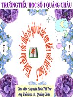 ÔN TẬP VỀ BIỂU ĐỒ (TUẦN 34)