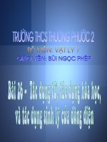 Bài 26. tác dụng từ, tác dụng hoá học và tác dụng sinh lý của dòng điện