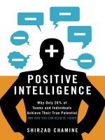 Positive intelligence why only 20  of teams and individuals achieve their true potential