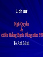 Ngô Quyền & chiến thắng Bạch Đằng năm 938