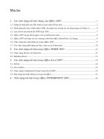 Những tính năng mới của Microsoft Office 2007