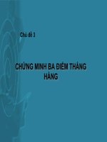 Chủ đề 3 ôn tập hình học không gian