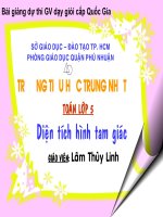 Toán 5 - Diện tích hình tam giác