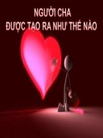 NGƯỜI CHA ĐƯỢC TẠO RA NHƯ THẾ NÀO