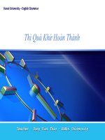 Thì quá khứ hoàn thành