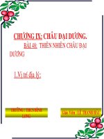 BÀI 48 : THIÊN NHIÊN CHÂU ĐẠI DƯONG .