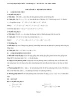 LTĐH Chuyên đề: Hệ Phương Trình