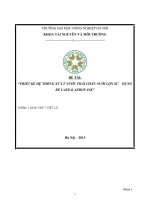 THIẾT KẾ HỆ THỐNG XỬ LÝ NƯỚC THẢI CHĂN NUÔI LỢN SỬ DỤNG BỂ UASB  AEROTANK