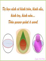 TỰ HỌC CÁCH VẼ HÌNH .....