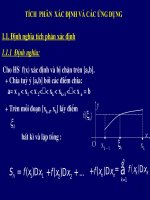 TÍCH PHÂN XÁC ĐỊNH