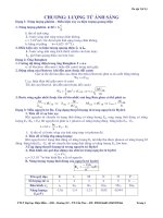 Tài liệu luyện thi Đại Học môn Vật Lý Chương: Lượng Tử Ánh Sáng