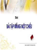 Bài tập mảng một chiều