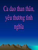 ca dao than thân yêu thương tình nghĩa