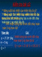 Tiết 31: Sự bảo toàn năng lượng trong các hiện tượng cơ và nhiệt