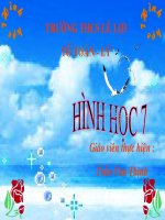 QUAN HE GIUA CANH VA GOC TRONG TAM GIAC