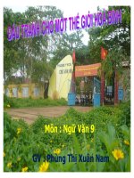 Tiết 67 Đấu tranh cho một TG hoà bình