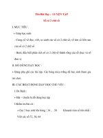 Giáo án lớp 1 môn Toán: Tên Bài Dạy : LUYỆN TẬP Số có 2 chữ số pot