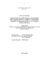 Đánh giá kết quả điều trị hoá chất kết hợp điều trị đích trong u lympho ác tính không hodgkin tế bào b lớn, phổi, vú và u mô đệm đường tiêu hoá