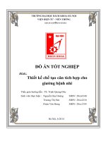 Đồ án tốt nghiệp - Thiết kế chế tạo cân điện tử tích hợp cho giường bệnh nhi tại Viện Nhi Trung Ương