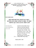 skkn đổi mới phương pháp dạy học hướng dẫn học sinh tự học, tự đọc thông qua bài giảng trên lớp