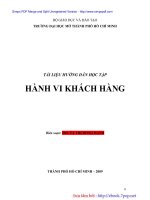 HÀNH VI KHÁCH HÀNG - THS. TẠ THỊ HỒNG HẠNH - 1 pot