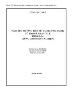 Tài liệu hướng dẫn sự dụng ứng dụng hộ trợ kê khai HTKK 2.5.4 - 1 doc