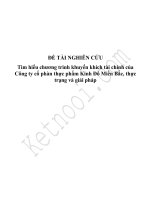 ĐỀ tài NGHIÊN cứu tìm hiểu chương trình khuyến khích tài chính của công ty cổ phàn thực phẩm kinh đô miền bắc thực trạng và giải pháp