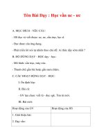 Giáo án lớp 1 môn Tiếng Việt :Tên Bài Dạy : Học vần uc - ưc pptx