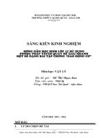 skkn hướng dẫn học sinh lớp 12 sử dụng phương pháp vec tơ quay để giải nhanh 1 số dạng bài tập chương dao động cơ