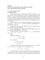 CÁC MÔ HÌNH VÀ PHẦN MỀM TỐI ƯU - CHƯƠNG 4 potx