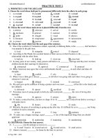 Trắc nghiệm tiếng anh 12 - PRACTICE TEST 2 pdf