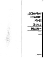 A dictionary of intermediate japanese grammar - part 1 pps