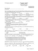 ĐỀ THI TRẮC NGHIỆM MÔN VL pot