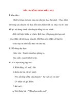 Giáo án lớp 2 môn Kể Chuyện: BÀI 13 : BÔNG HOA NIỀM VUI doc